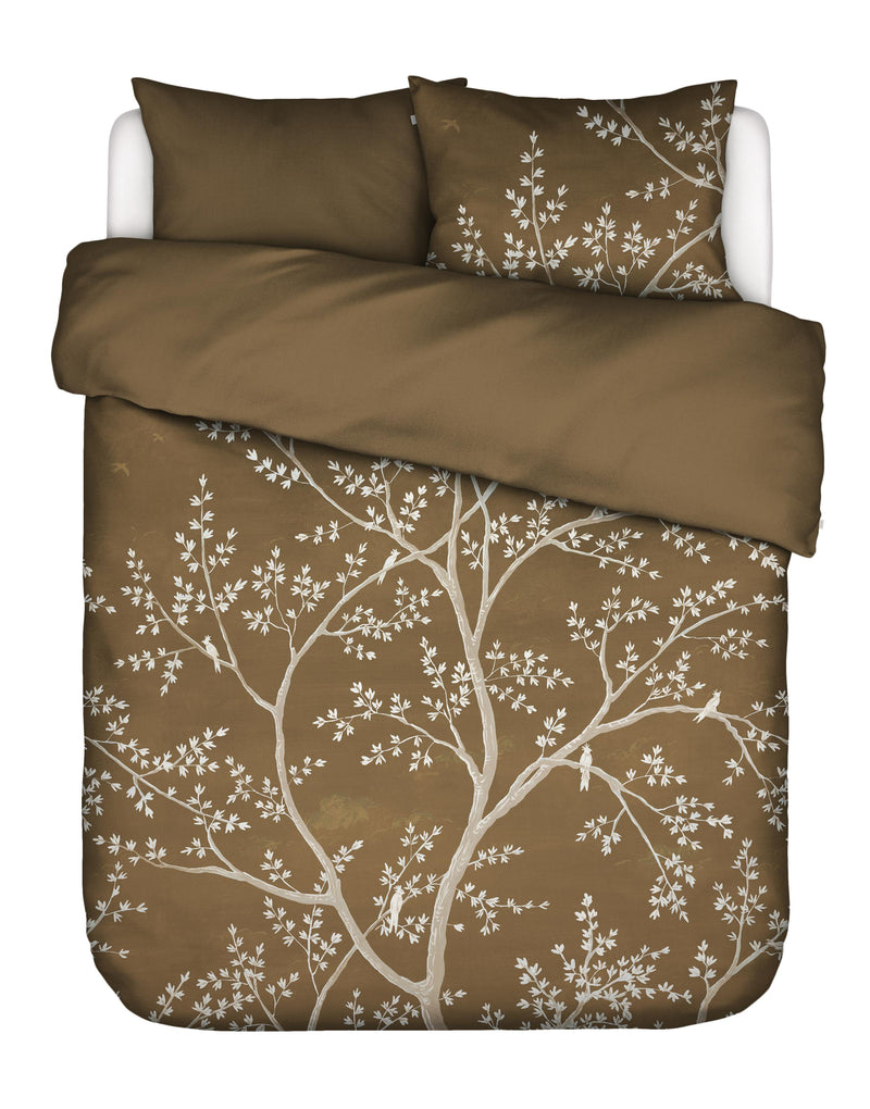 Essenza Bio-Baumwollsatin Bettwäsche Lucienne mit Naturmotiv