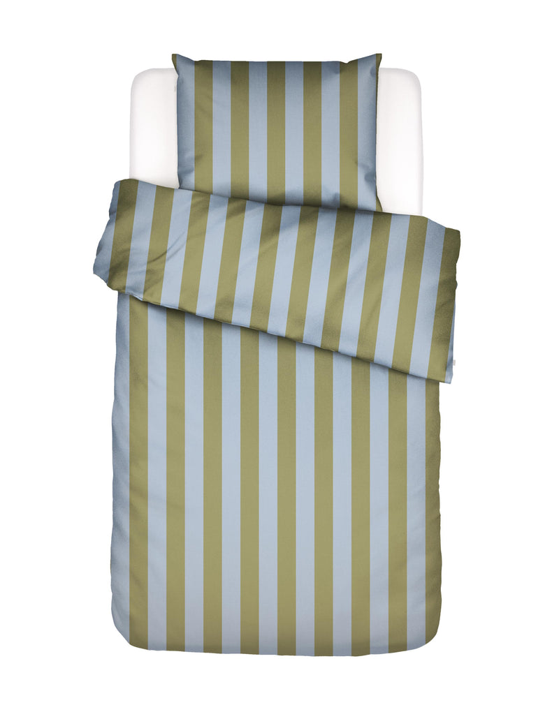 Essenza Baumwollsatin Bettwäsche Minte Stripe