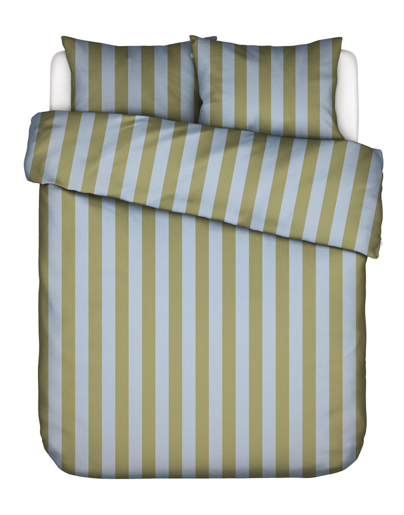 Essenza Baumwollsatin Bettwäsche Minte Stripe