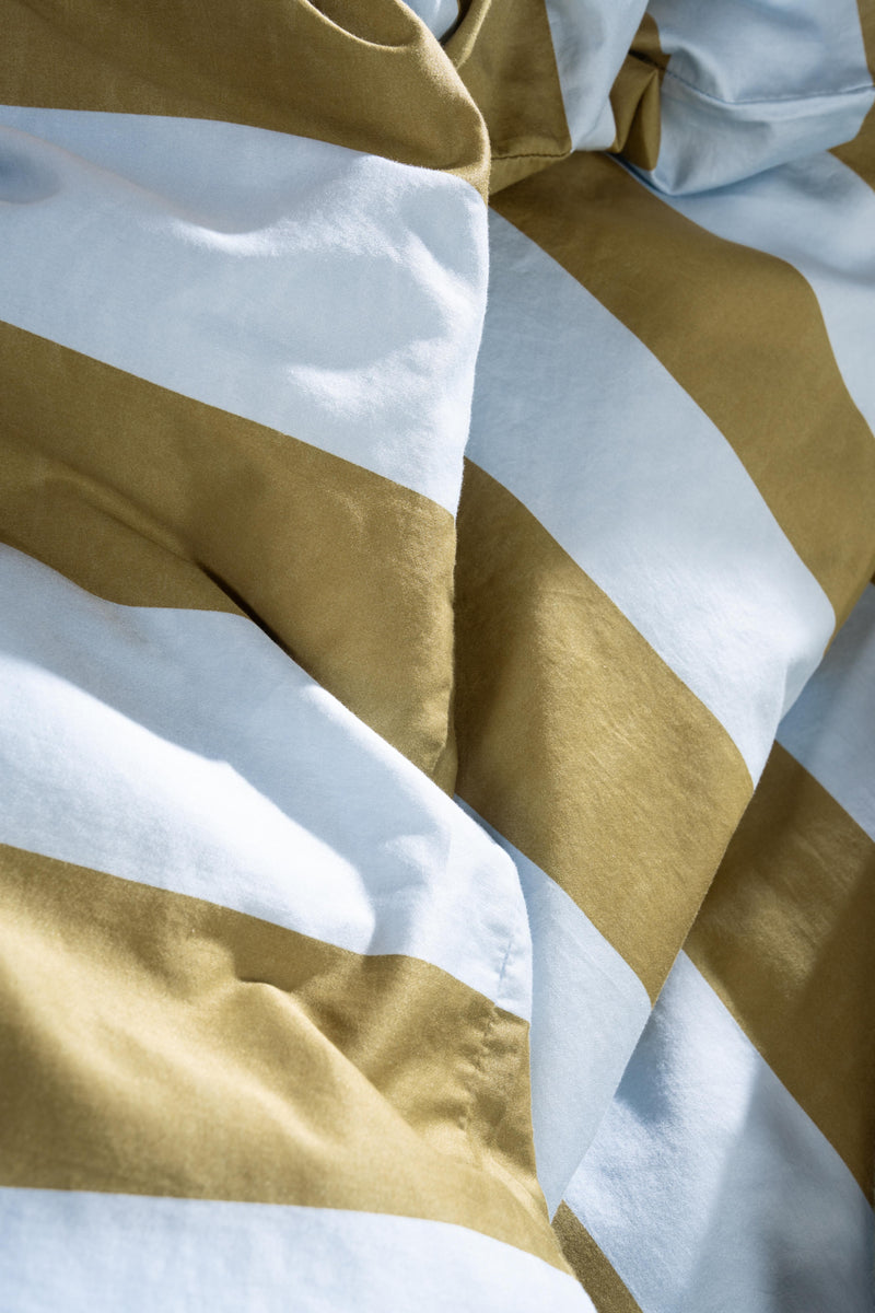 Essenza Baumwollsatin Bettwäsche Minte Stripe