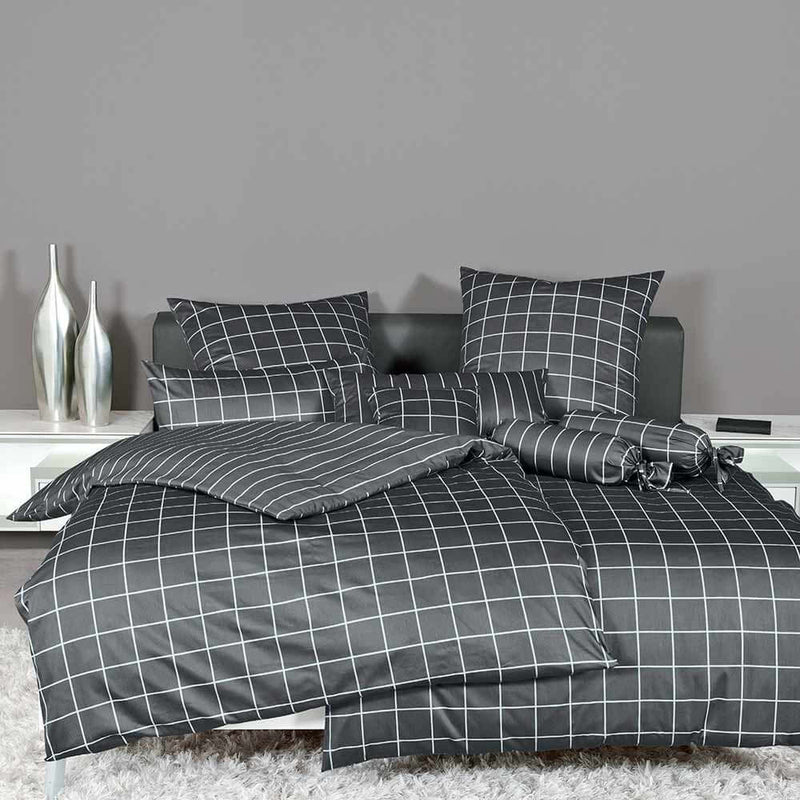 Satin-Bettwäsche Modernclassic 39025 anthrazit