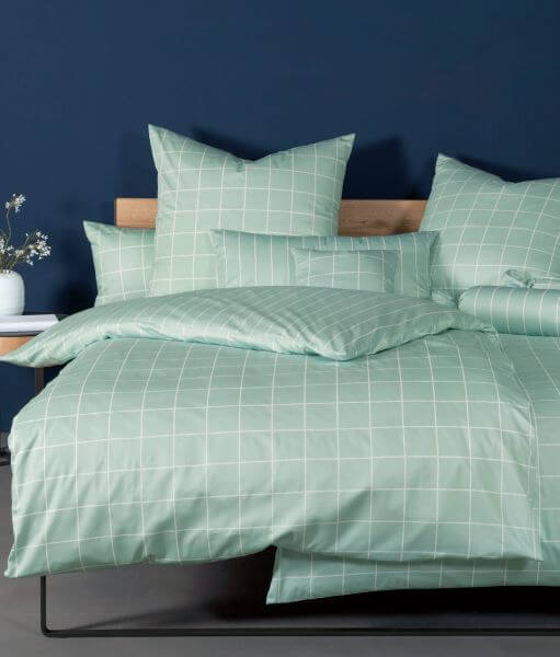 Satin-Bettwäsche Modernclassic 39025 jadegrün