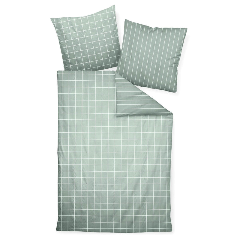 Satin-Bettwäsche Modernclassic 39025 jadegrün