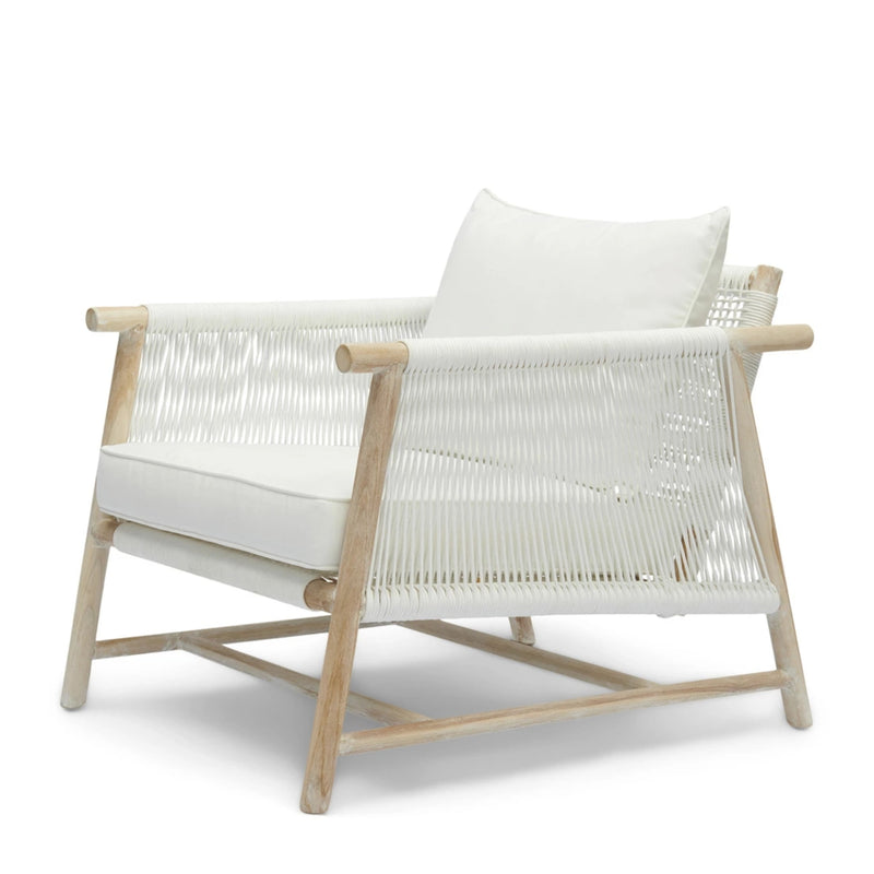 Outdoor-Loungesessel Saint Tropez, weiß
