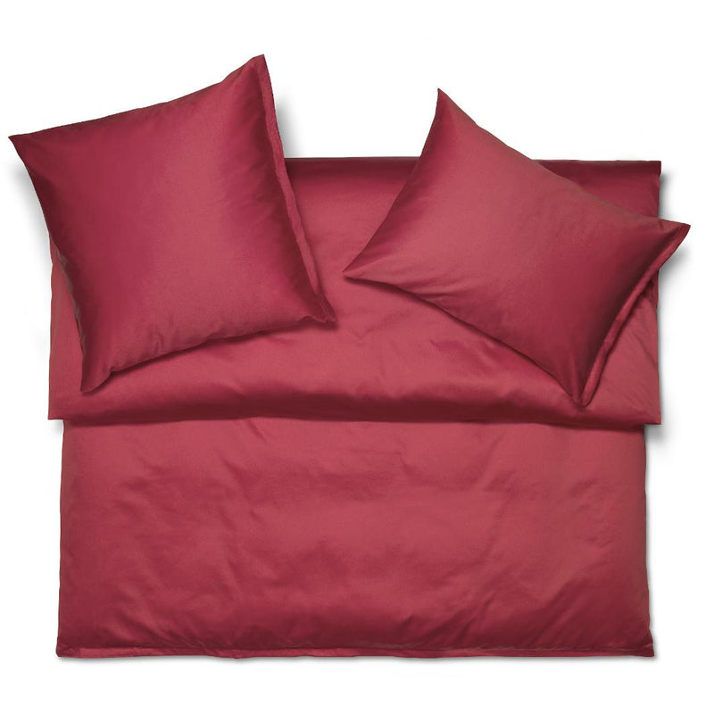 Satin Bettwäsche NOBLESSE Uni Grenat