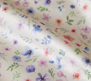 Mako Satin Bettwäsche Beauties mit Millefleurs-Muster – Sand