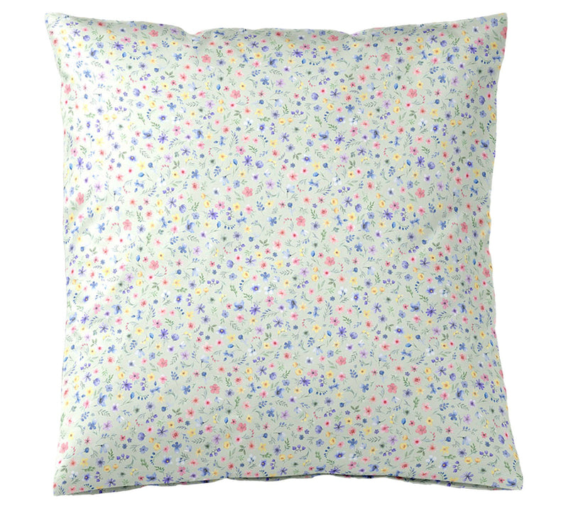 Mako Satin Bettwäsche Beauties mit Millefleurs-Muster – Zartgrün
