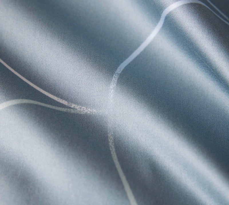 Mako Satin Bettwäsche Circus mit Kreis-Grafik – Salbei