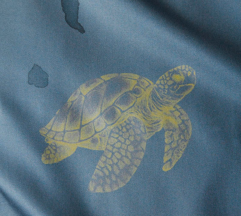 Mako Satin Bettwäsche Explorer mit Tiermotiven – Ozeanblau