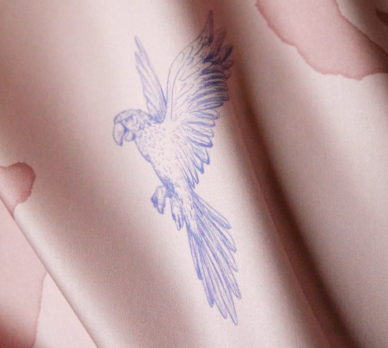 Mako Satin Bettwäsche Explorer mit Tiermotiven – Rose
