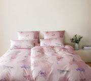 Mako Satin Bettwäsche Explorer mit Tiermotiven – Rose