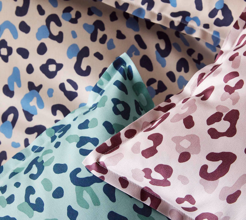 Mako Satin Bettwäsche Leolook mit Leo-Muster
