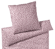 Mako Satin Bettwäsche Leolook mit Leo-Muster – Rose-Bordeaux