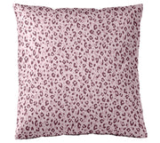 Mako Satin Bettwäsche Leolook mit Leo-Muster – Rose-Bordeaux