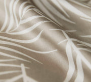 Mako Satin Bettwäsche Maison Leaves mit Palmblatt-Motiv – Natur