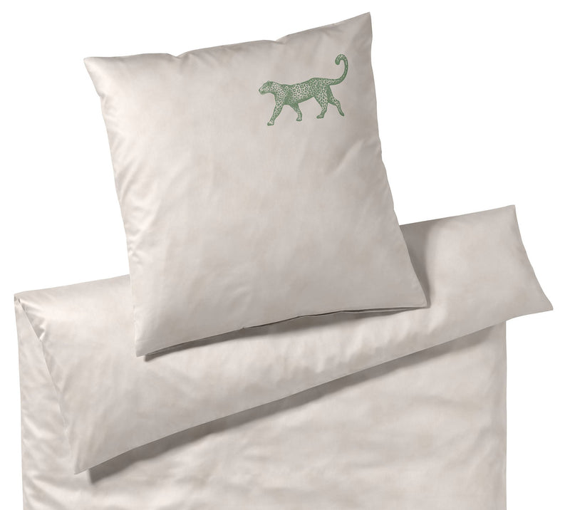 Mako Satin Bettwäsche Traveller mit Tiermotiv – Sand