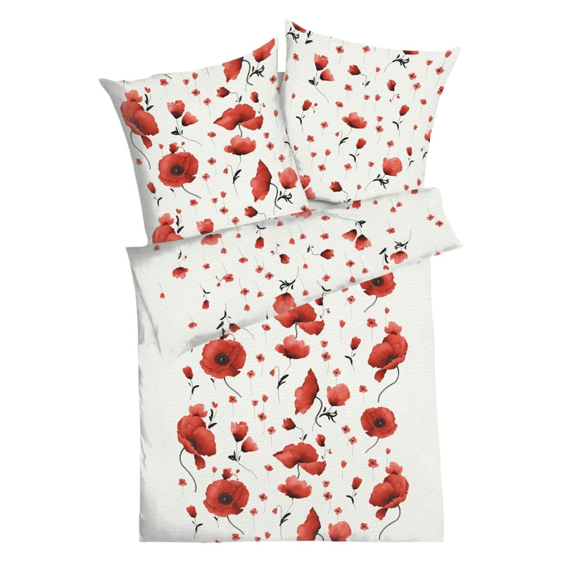 Seersucker Bettwäsche Scarlett Poppies