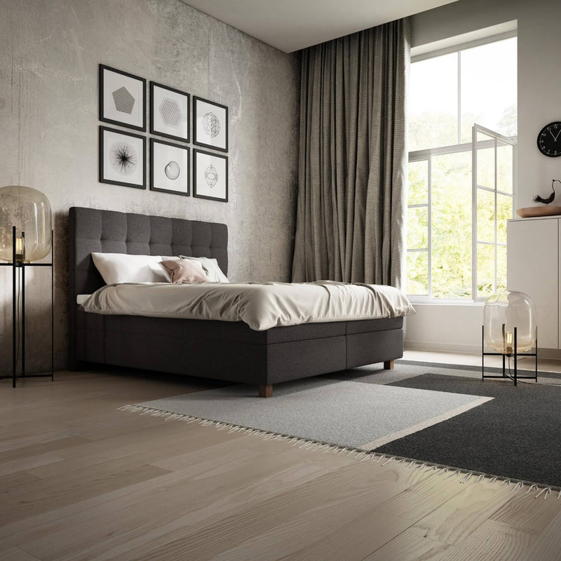 Boxspringbett Arosa Anthracite
