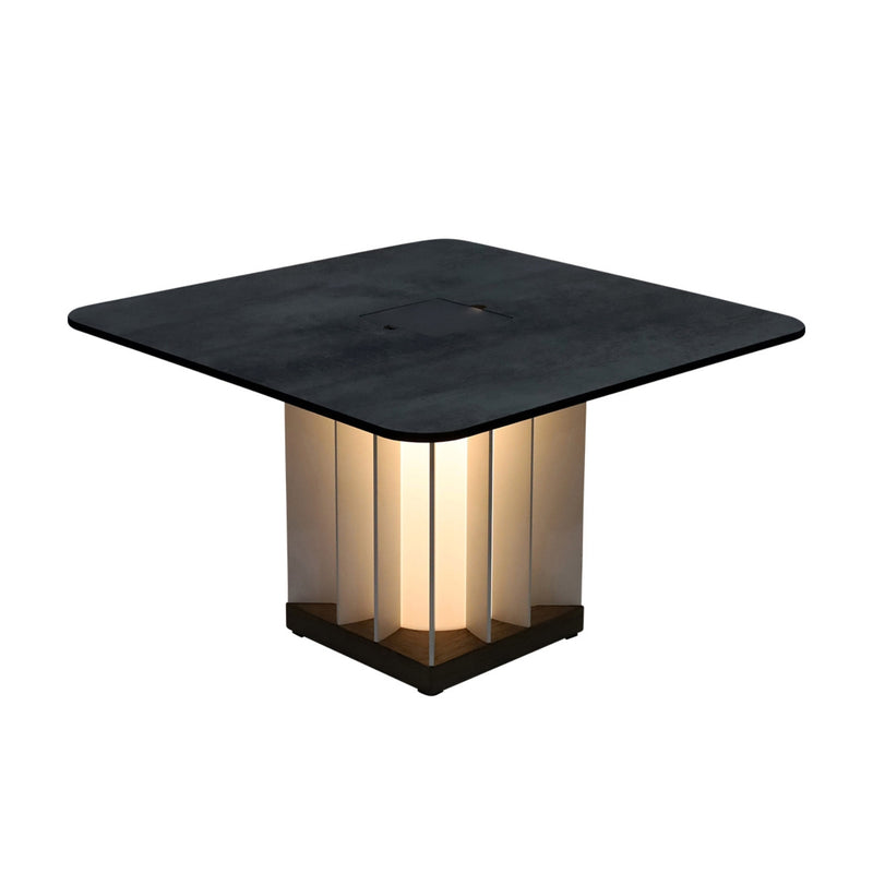 Outdoor Coffe Table mit Solarbeleuchtung Teckalu