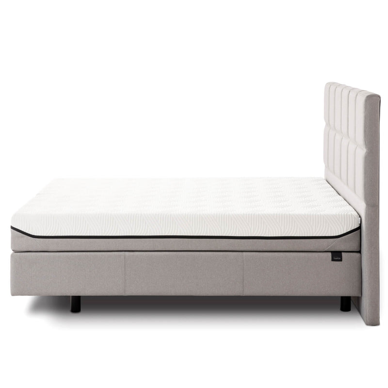Boxspring Bett Ash Grey