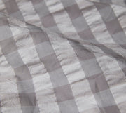 Seersucker Bettwäsche Lilly mit Ton-in-Ton-Karo – Graphit