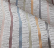 Seersucker Bettwäsche Paula mit Streifen – Multi-Blau
