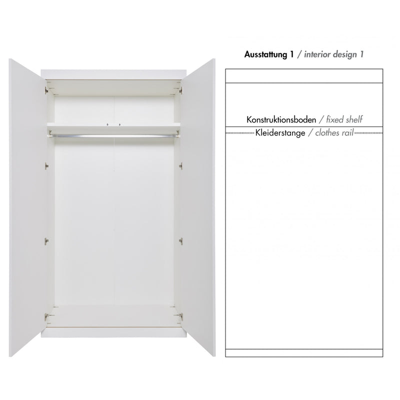 Flai 2-türiger Kleiderschrank