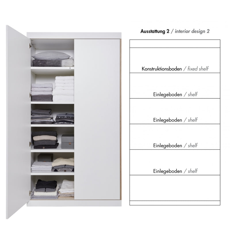 Flai 2-türiger Kleiderschrank