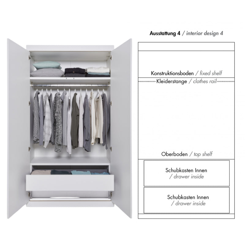Flai 2-türiger Kleiderschrank