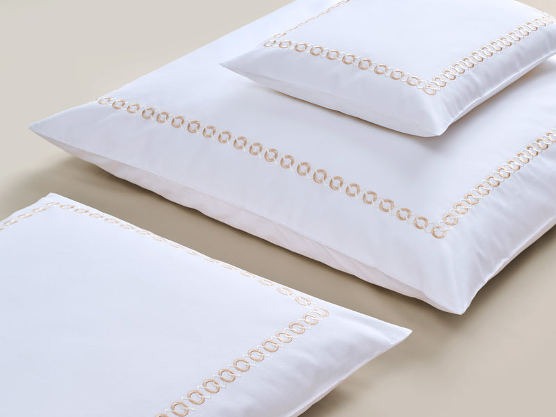 Satin-Bettwäsche Cadena – Gold