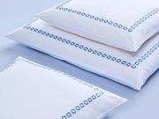 Satin-Bettwäsche Cadena – Taubenblau