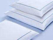 Satin-Bettwäsche Corda – Taubenblau