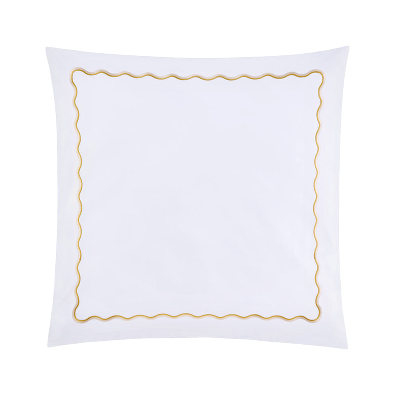 Satin-Bettwäsche Onda – Gold