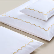 Satin-Bettwäsche Onda – Gold