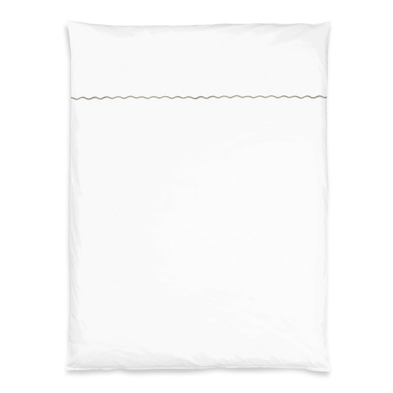 Satin-Bettwäsche Onda – Kiesel