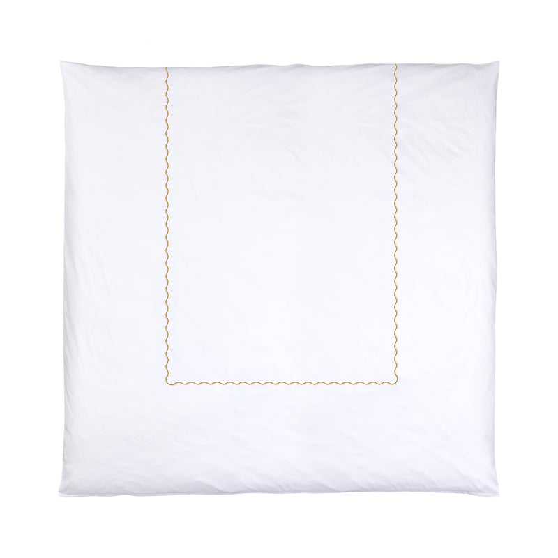 Satin-Bettwäsche Onda – Gold