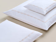Satin-Bettwäsche Rayas – Gold