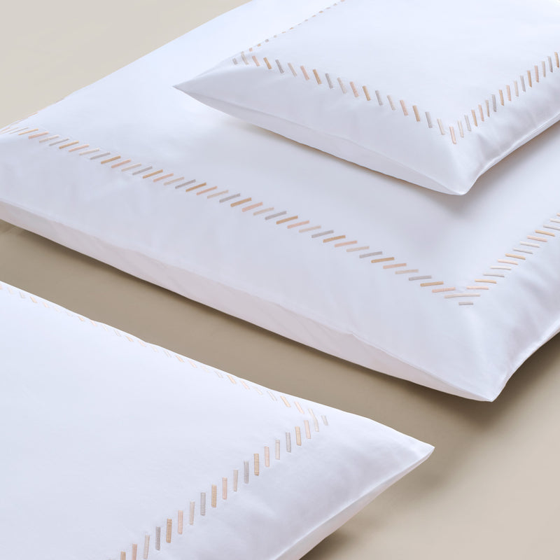 Satin-Bettwäsche Rayas – Gold