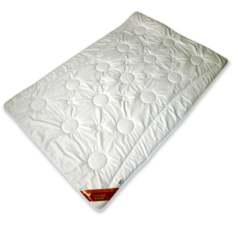 Sommerdecke Merino Natur Extra-Leichtsteppbett