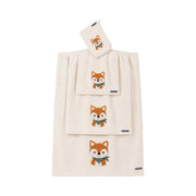 Fuchs: Handtuch-Serie für Kinder aus Microcotton – Beige