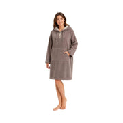 Malu: Multifaser-Poncho für Damen mit Kapuze - Test "sehr gut" – Taupe