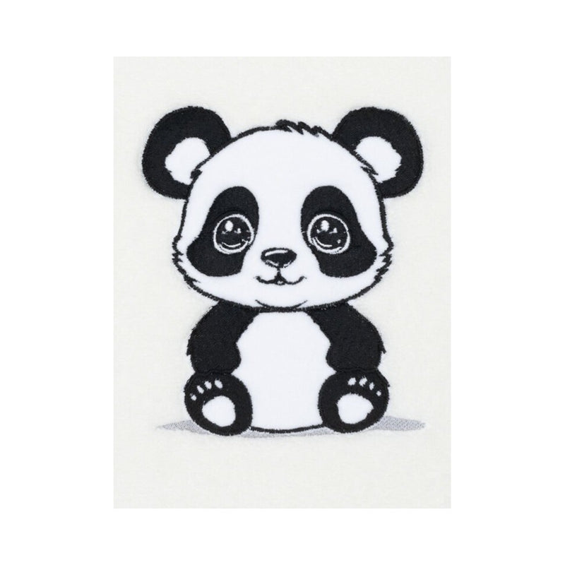 Panda: Handtuch-Serie für Kinder aus Baumwolle – Creme/Natur/Beige
