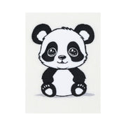 Panda: Kapuzentuch für Kinder aus Baumwolle – Creme/Natur/Beige