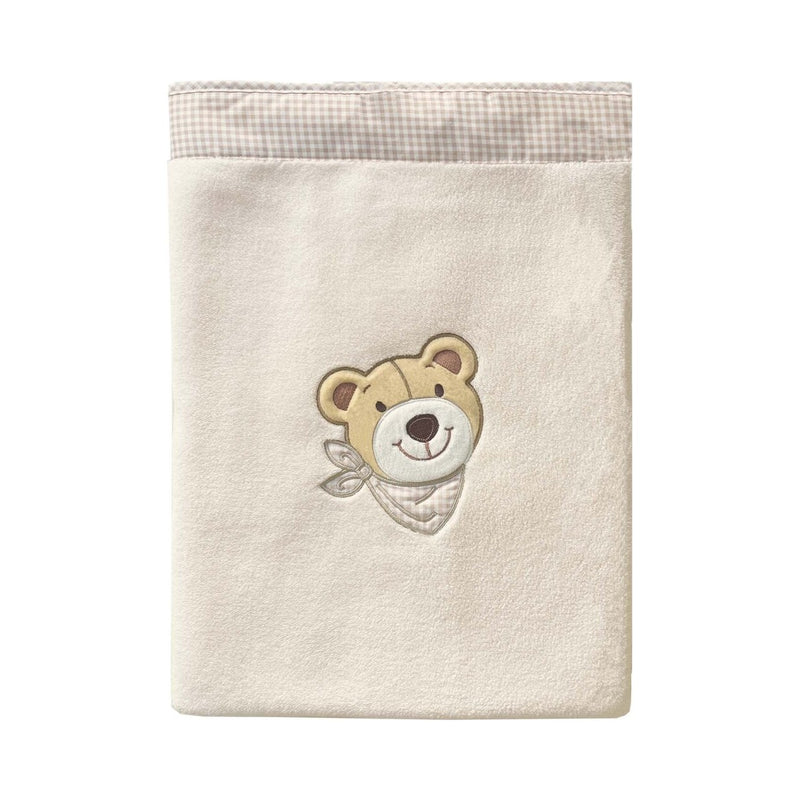 Bär: Decke für Kinder aus Microfaser – Creme/Natur/Beige