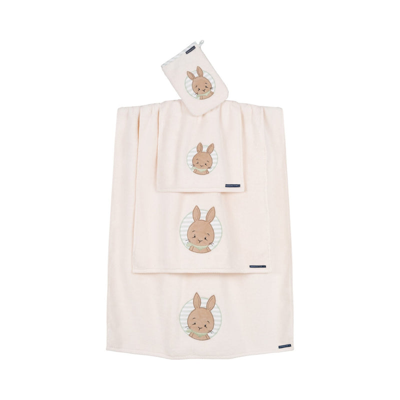 Hase: Handtuch-Serie für Kinder aus Luxus Baumwolle – Creme/Natur/Beige