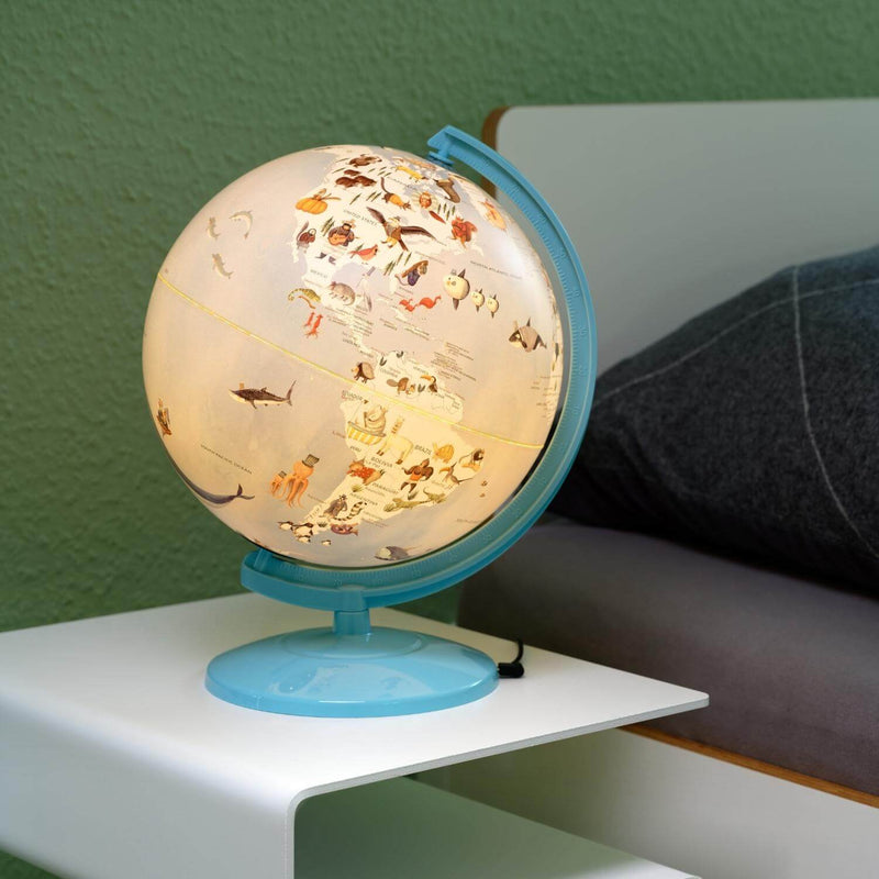 Tischglobus Wildlife World Light