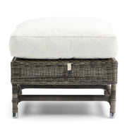 Outdoor Rustic Rattan Nicolas Wing Chair Footstool - Betten Ritter Living