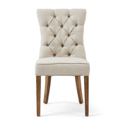 Balmoral Dining Chair, oxford weave, flanders flax - Betten Ritter Living