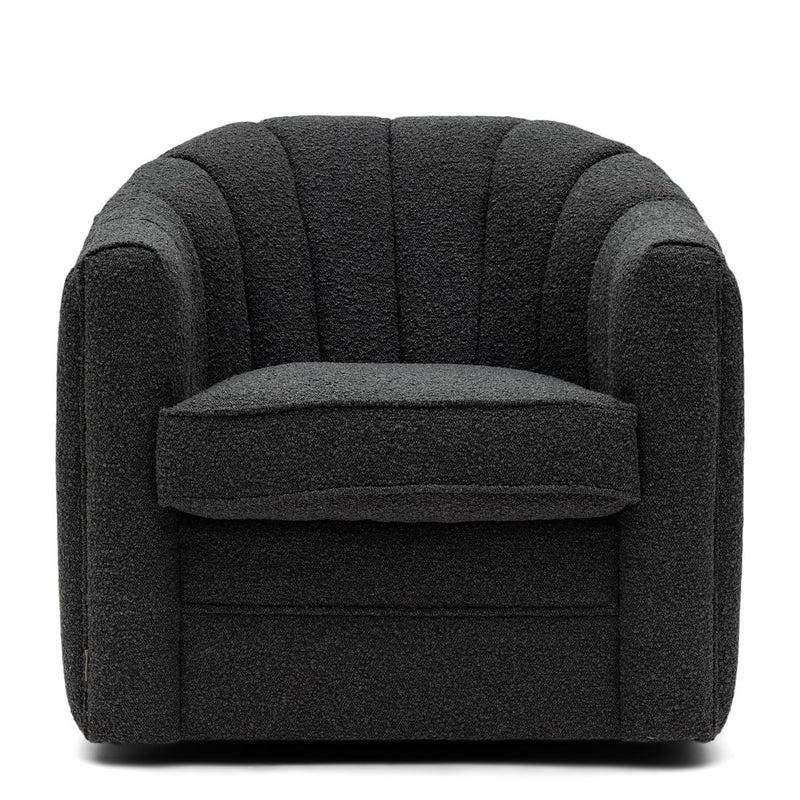 St. Lewis Swivel Armchair, bouclé, beluga - Betten Ritter Living