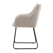 Frisco Drive Dining Armchair, mouliné linen, fabulous flax - Betten Ritter Living